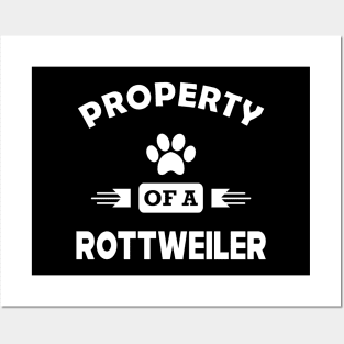 Rottweiler Dog - Property of a rottweiler Posters and Art